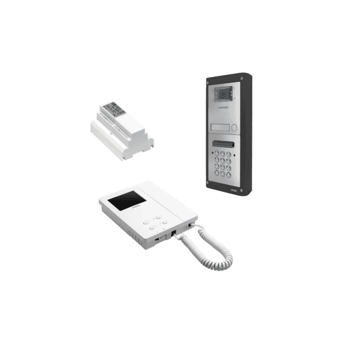 ESVKC-1S/6286 | one station 2 wire surface mounted colour video kit with keypad