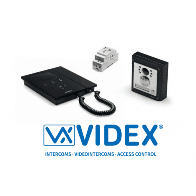 IPVK-1S/98B | 1 Button 4000 Series Surface Panel with Black Kristallo Video Monitor