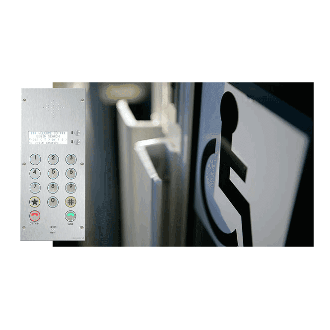 TSDDA50 - Senior Backlit Intercom with Braille Buttons - Up to 1000 Us ...